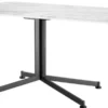 Casa Padrino Luxus Beistelltisch Weiß / Schwarz 90 x 50 x H. 54 cm - Wohnzimmermöbel