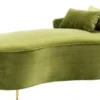 Casa Padrino Luxus Belle Epoche Sofa Recamiere Grün - Jugendstil Art Deco - 162 x 79 x 66 cm