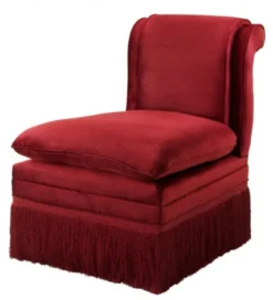 Casa Padrino Luxus Belle Epoche Sessel Jugendstil Art Deco Bordeaux Rot 54 x 76 x 74 cm
