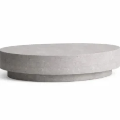 Casa Padrino Luxus Beton Couchtisch Grau 142 cm - Wohnzimmer & Garten Möbel