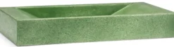 Casa Padrino Luxus Beton Waschbecken Schale Matt Grün 60 cm