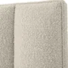 Casa Padrino Luxus Bett-Kopfteil Cremefarben 232 x 14 x H. 178,5 cm - Schlafzimmer Möbel - Hotel Möbel - Luxus Qualität