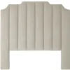Casa Padrino Luxus Bett-Kopfteil Hellgrau 189 x H. 181 cm - Designer Schlafzimmermöbel