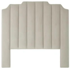 Casa Padrino Luxus Bett-Kopfteil Hellgrau 189 x H. 181 cm - Designer Schlafzimmermöbel