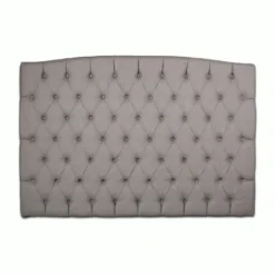 Casa Padrino Luxus Bett-Kopfteil Taupegrau 200 x H. 140 cm - Luxus Hotel & Schlafzimmer Möbel