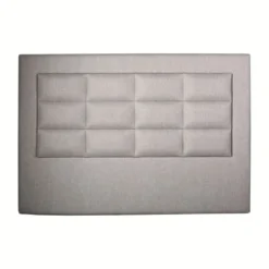Casa Padrino Luxus Bett-Kopfteil Hellgrau 200 x H. 140 cm - Luxus Hotel & Schlafzimmer Möbel
