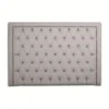 Casa Padrino Luxus Bett-Kopfteil Perlgrau 200 x H. 140 cm - Luxus Hotel & Schlafzimmer Möbel
