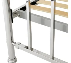 Casa Padrino Luxus Bett Silber 186,5 x 225 x H. 145 cm - Designer Möbel