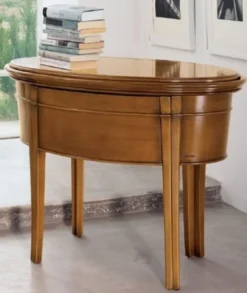 Casa Padrino Luxus Biedermeier Schminkkonsole mit Stuhl Braun / Weiß - Schlafzimmer Möbel - Hotel Möbel - Luxus Qualität - Made in Italy