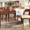 Casa Padrino Luxus Biedermeier Esstisch Braun / Messing - Ausziehbar - Made in Italy