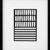 Casa Padrino Luxus Bilder 6er Set Abstrakte Kunst Schwarz / Weiß 55 x H. 65 cm - Kunstdrucke - Wandbilder - Luxus Wanddeko