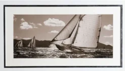 Casa Padrino Luxus Bilder Set Yachten Segelschiffe 110 x H. 60 cm - Kunstdrucke - Wandbilder - Luxus Wanddeko