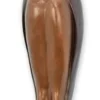 Casa Padrino Luxus Bronze Deko Figur Eule Bronze / Schwarz 18 x 18 x H. 52 cm - Bronze Deko Skulptur - Schreibtisch Deko - Deko Accessoires - Luxus Accessoires
