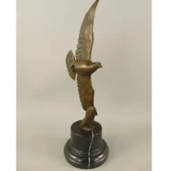 Casa Padrino Luxus Bronze Deko Skulptur Taube Bronze / Schwarz H. 39 cm