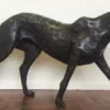 Casa Padrino Luxus Bronzefigur Gepard 140 x 20 x H. 58 cm - Luxus Qualität