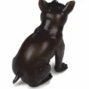 Casa Padrino Luxus Bronze Figur Hund Bulldogge 20 x 12 x H. 24 cm - Deko Skulptur