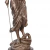 Casa Padrino Luxus Bronze Figur Justitia Skulptur auf Natursteinsockel, Höhe 190 cm