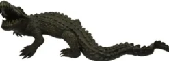 Casa Padrino Luxus Bronzefigur Krokodil Bronzefarben 180 x 90 x H. 65 cm - Luxus Bronze Skulptur - Dekofigur - Luxus Qualität