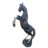 Casa Padrino Luxus Bronze Skulptur Sich aufbäumendes Pferd Bronze / Schwarz 65 x H. 216 cm - Lebensgroße Bronzefigur - Große Deko Figur
