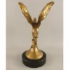 Casa Padrino Luxus Bronze Skulptur Frau mit Flügel H. 33 cm - Schreibtisch Deko