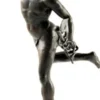 Casa Padrino Luxus Bronze Statue Mercurius - Große Römische Skulptur aus massiver Bronze, Höhe 201 cm, Breite 95 cm