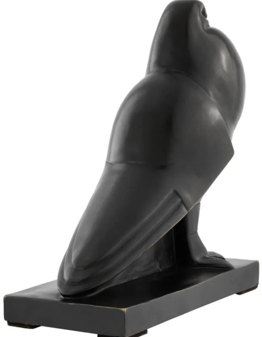 Casa Padrino Luxus Bronze Taube Skulptur auf Sockel - Figur Vogel - Edel & Prunkvoll