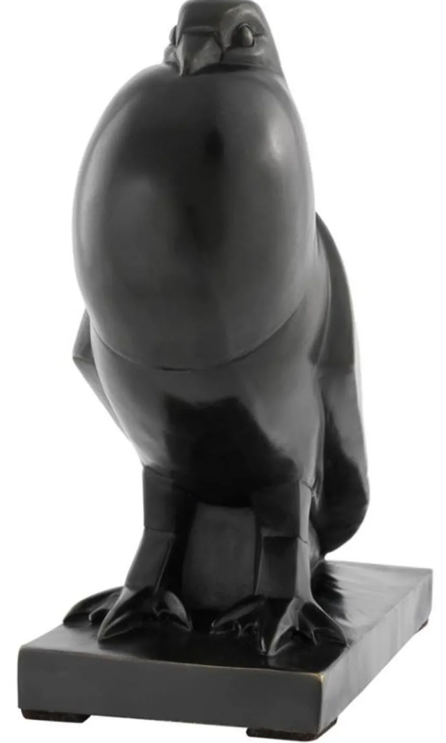 Casa Padrino Luxus Bronze Taube Skulptur auf Sockel - Figur Vogel - Edel & Prunkvoll