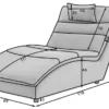 Casa Padrino Luxus Chaiselongue mit Kopfkissen Grün 85 x 170 x H. 92 cm - Wohnzimmer Liegesessel - Relexliege - Recamiere - Wohnzimmer Möbel - Luxus Möbel