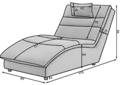 Casa Padrino Luxus Chaiselongue mit Kopfkissen Grün 85 x 170 x H. 92 cm - Wohnzimmer Liegesessel - Relexliege - Recamiere - Wohnzimmer Möbel - Luxus Möbel