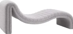 Casa Padrino Luxus Chaiselongue Grau 165 x 61,5 x H. 65 cm - Wohnzimmer Liegesessel - Designer Recamiere - Wohnzimmer Möbel - Luxus Möbel - Luxus Qualität
