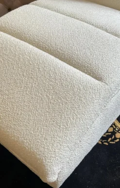 Casa Padrino Luxus Chaiselongue mit Kopfkissen Weiß 170 cm