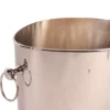Casa Padrino Luxus Champagnerkühler Silber 45 x 21,5 x H. 21 cm - Große Sektwanne mit Ringgriffen