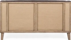 Casa Padrino Luxus Chesterfield Kunstleder Sofa Dunkelbraun / Naturfarben 140 x 85 x H. 85 cm - Wohnzimmer Sofa - Wohnzimmer Möbel - Chesterfield Möbel - Luxus Möbel - Luxus Einrichtung