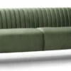 Casa Padrino Luxus Chesterfield Sofa Kenedy 250 x 100 x H. 120 cm - Elegantes Wohnzimmer Sofa mit Echtleder - Chesterfield Wohnzimmer Möbel