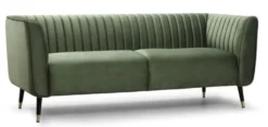 Casa Padrino Luxus Chesterfield Sofa Kenedy 250 x 100 x H. 120 cm - Elegantes Wohnzimmer Sofa mit Echtleder - Chesterfield Wohnzimmer Möbel