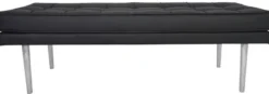 Casa Padrino Luxus Chesterfield Sitzbank 110 x 45 x H. 48 cm - Verschiedene Farben - Luxus Wohnzimmermöbel