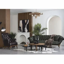 Casa Padrino Luxus Chesterfield Echtleder Sessel Dunkelbraun / Braun - Echtleder Möbel