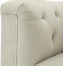Casa Padrino Luxus Chesterfield Sessel mit Kissen Hellgrau / Rotguss 103 x 97 x H. 75 cm - Chesterfield Wohnzimmer Möbel
