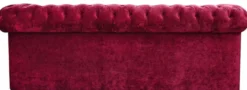 Casa Padrino Luxus Chesterfield Samt Sofa 235 x 93 x H. 84 cm - Verschiedene Farben - Chesterfield Möbel