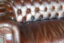 Casa Padrino Luxus Chesterfield Leder Sofa 240 x 100 x H. 80 cm - Verschiedene Farben - Echtleder Wohnzimmer Sofa - Chesterfield Wohnzimmer Möbel