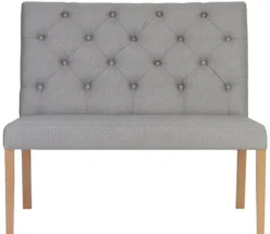 Casa Padrino Luxus Chesterfield Sitzbank mit Rückenlehne 107 x 66 x H. 96 cm - Verschiedene Farben - Chesterfield Möbel