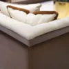 Casa Padrino Luxus Chesterfield Sofa Naturfarben / Braun / Grau - Wohnzimmer Sofa - Hotel Sofa - Wohnzimmer Möbel - Hotel Möbel - Chesterfield Möbel - Luxus Möbel - Luxus Einrichtung