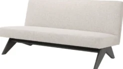 Casa Padrino Luxus Couch Naturfarben / Braun 152 x 81 x H. 75 cm - Wohnzimmer Sofa - Luxus Wohnzimmer Möbel