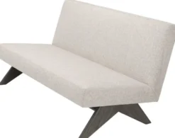 Casa Padrino Luxus Couch Naturfarben / Braun 152 x 81 x H. 75 cm - Wohnzimmer Sofa - Luxus Wohnzimmer Möbel