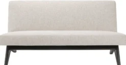Casa Padrino Luxus Couch Naturfarben / Braun 152 x 81 x H. 75 cm - Wohnzimmer Sofa - Luxus Wohnzimmer Möbel