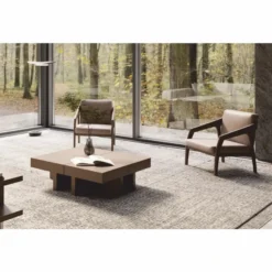 Casa Padrino Luxus Couchtisch Braun / Weiß 100-140 cm - Ausziehbarer Wohnzimmertisch