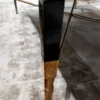Casa Padrino Luxus Couchtisch Schwarz / Gold 130 x 70 x H. 45 cm - Wohnzimmertisch mit Kunstmarmor Tischplatte - Luxus Wohnzimmer Möbel - Hotel Möbel - Luxus Einrichtung - Hotel Einrichtung