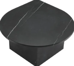 Casa Padrino Luxus Couchtisch Set Schwarz - 3 Wohnzimmertische aus hochwertigem Marmor - Luxus Wohnzimmer Möbel