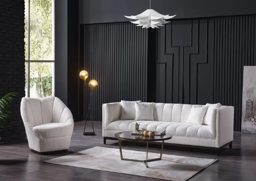 Casa Padrino Luxus Couchtisch Schwarz / Messing Ø 90 x H. 41 cm - Runder Wohnzimmertisch mit Kunstmarmor Tischplatte - Wohnzimmer Möbel - Hotel Möbel - Luxus Möbel