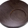 Casa Padrino Luxus Couchtisch Mokka / Messing Ø 110 x H. 30,5 cm - Runder Wohnzimmertisch - Wohnzimmer Möbel - Massivholz Möbel - Luxus Möbel - Luxus Einrichtung
